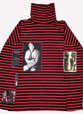 Red Striped Turtleneck Sweater | Suga - BTS