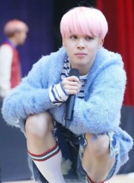 Blue Comfy Hooded Jacket With Zipper | Jimin - BTS