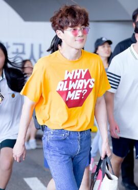 Yellow 'Why Always Me' T-Shirt | Suho - EXO