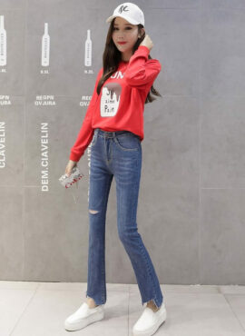 Red Brunch Sweatshirt | Hani - EXID