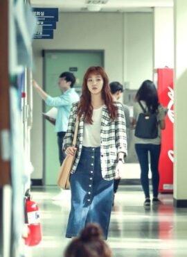 Blue Denim Jeans Skirt | Hong Seol - Cheese in the Trap