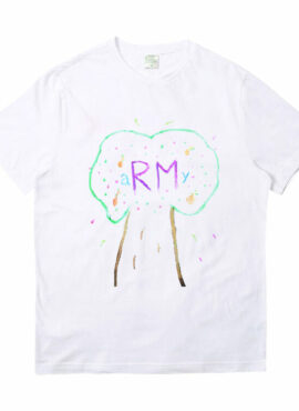 White RM Own Design Graffiti T-Shirt | RM – BTS