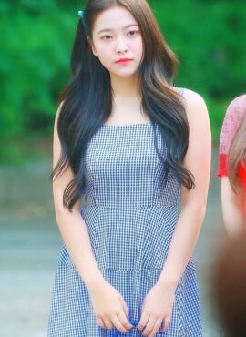 Blue Plaid Sleeveless Dress | Yeri - Red Velvet