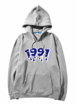 Grey 1997 Print Hoodie | Johnny - NCT