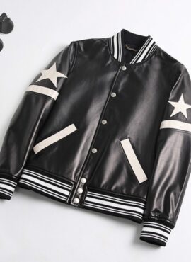 Black Stars And Bands On The Sleeve Jacket | RM - BTS