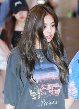 Grey Starry Night Sky T-Shirt | Jennie - BlackPink