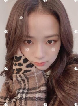 Brown V-Neck Leopard Print Detailed Sweater | Jisoo - Blackpink