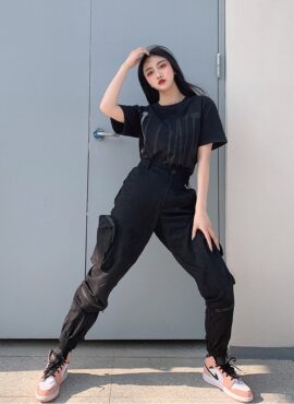 Black Jogger Pants  | Rose - BlackPink