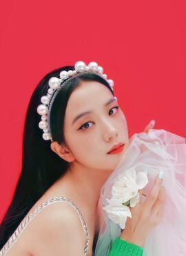 White Pearl Embellished Headband | Jisoo - BlackPink