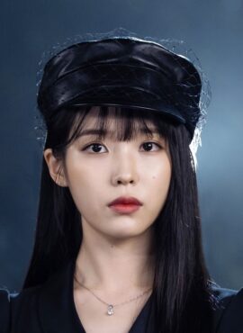 Black Leather Veil Cap | IU - Hotel Del Luna