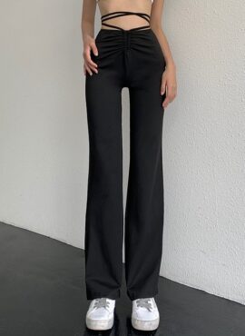 Black Tie Waist Pants | Jennie - BlackPink