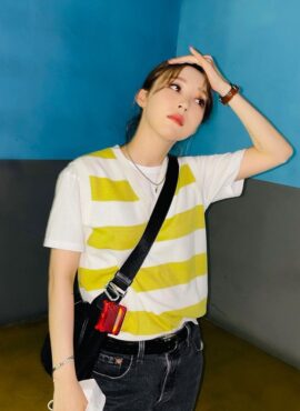 Yellow Stripe Vest | Moonbyul - Mamamoo