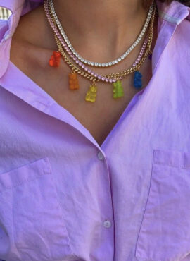 Multicolored Gummy Bear Necklace | Chenle - NCT