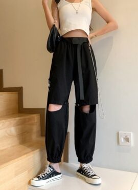 Black Detachable Pants | Yiren - Everglow