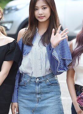 Blue Stitched-Up Crotch Skorts | Tzuyu - Twice