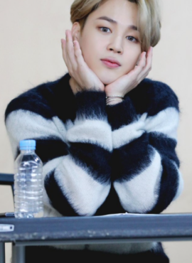 Black And White Striped Mohair Sweater | Jimin – BTS