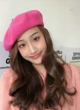 Pink Wool Beret | Sanha - Astro