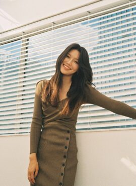 Brown Sexy Maxi Dress | Sooyoung - Girls Generation