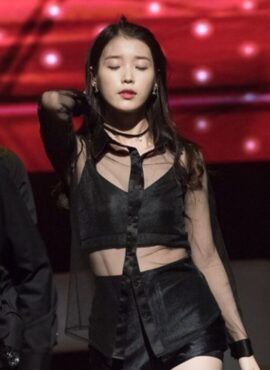 Black Sheer Shirt | IU