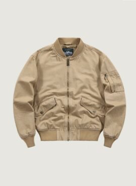 Camel Beige Bomber Jacket | Park Seo Roi - Itaewon Class