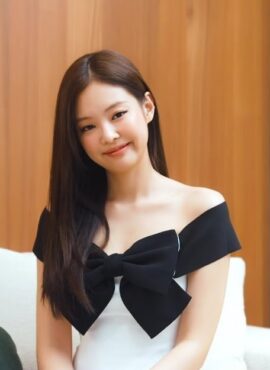 White Bow Off-Shoulder Dress | Jennie - BlackPink