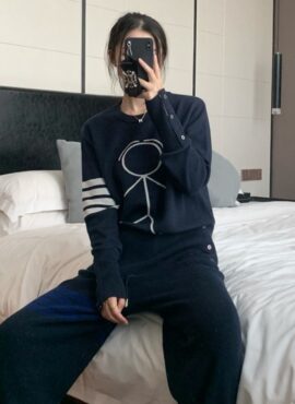 Navy Blue Stickman Sweater | Jinyoung - GOT7