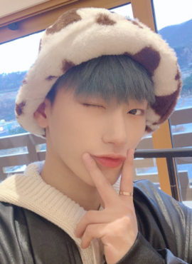 Brown Fluffy Cow Bucket Hat | San - ATEEZ