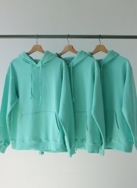 Aqua Blue Oversized Hoodie | Jin - BTS