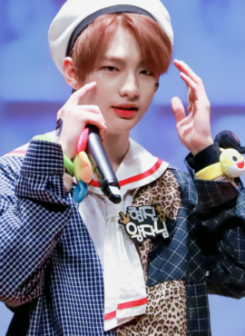 Blue Leopard Plaid Patchwork Shirt | Hyunjin  - Stray Kids