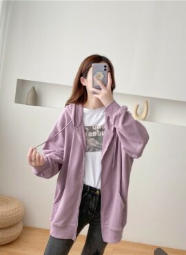 Lilac Oversized Hooded Jacket | NJ - Our Beloved Summer