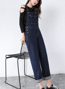 Navy Blue Denim Overall | Wendy - Red Velvet