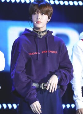 Black Statement Hoodie | Yuta - NCT