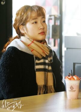 Brown Plaid Scarf | Hong Seol - Cheese in the Trap