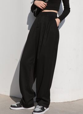 Black Wide Fit Pants | Jay - Enhypen