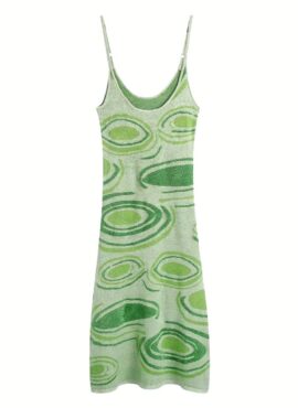 Green Swirls Midi Dress | Somi