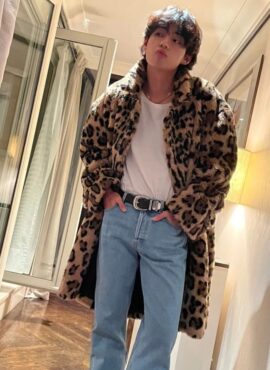 Brown Leopard Coat | Taehyung - BTS