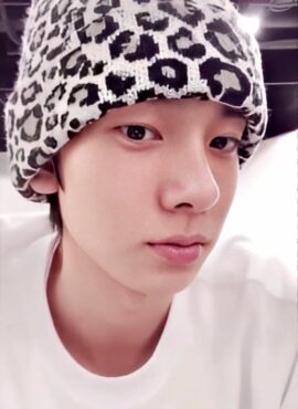 White Leopard Pattern Beanie | Heeseung - Enhypen