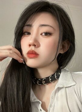 Black Grunge Choker Necklace With Loops | Jinsoul - Loona