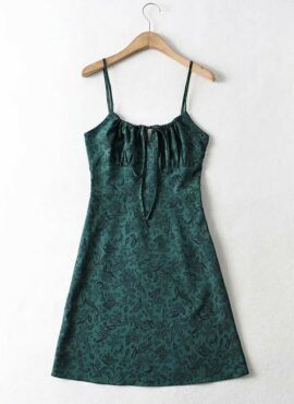 Green Bandana Pattern Sling Dress | Sooyoung - Girls Generation