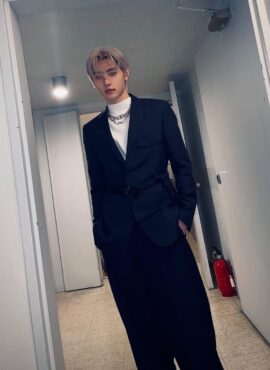 Black Belted Suit Jacket | Sunghoon - Enhypen