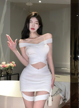 White Cross Ribbed Top | Yuna - ITZY