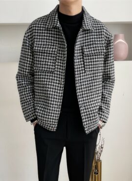 Black And White Houndstooth Jacket | Jeno - NCT