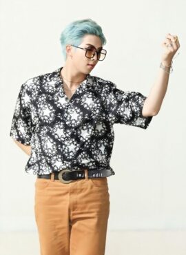 Black Star Patterned Shirt | RM - BTS