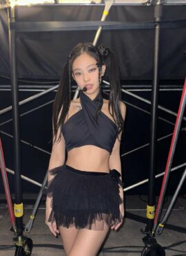 Black Mesh Mini Tutu Skirt | Jennie - BlackPink