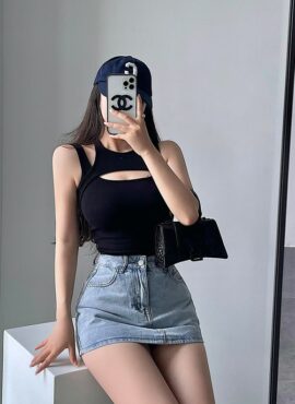 Black Two-Piece Illusion Tank Top | Soobin - TXT