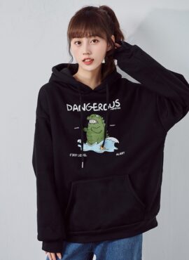 Black Dinosaur Hoodie