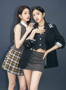 Grey Suit Mini Skirt | Yujin - IVE