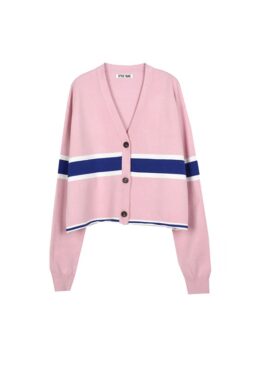 Pink Cropped Cardigan | Choi Mika - About Time