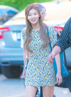 Yellow Floral Puff Sleeve Dress | Sana - Twice