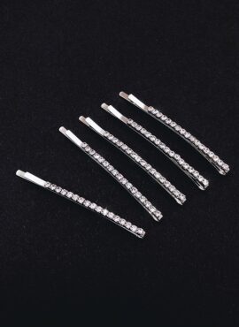 Silver Glam Rhinestone Hairpins | Jennie - BlackPink